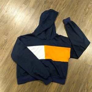 Navy cropped hoddie